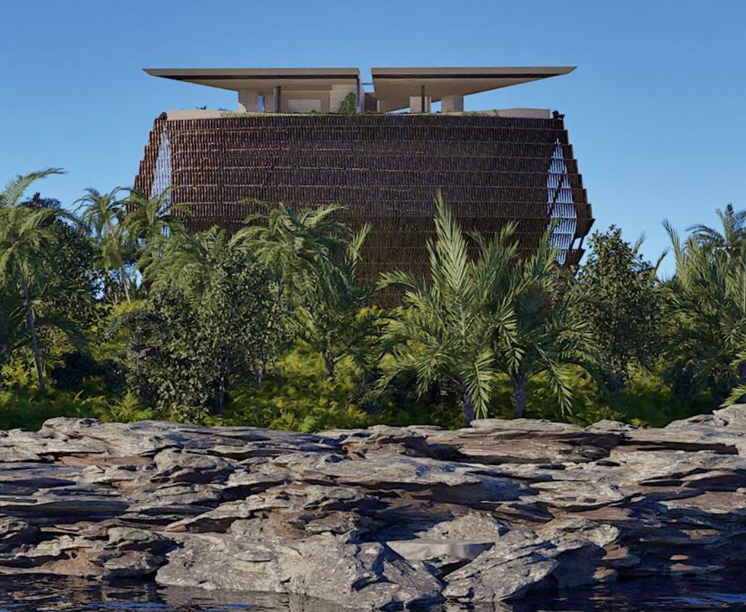 Mini-Mandir exterior, Boca Chavón